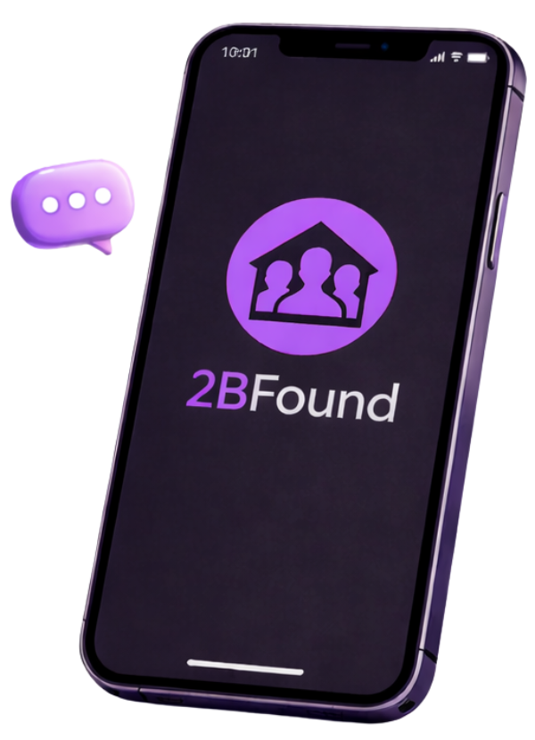 2BFound mobile app preview